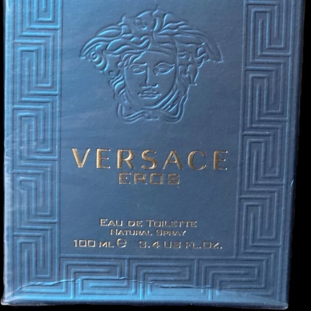 $120 MSRP- Versace Men's Eros EDT Spray 3.4 OZ, Lot AT2470 - Authentic & Sealed